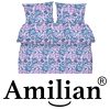 Amilian Bettwäsche; Bettgarnitur; 3-tlg. 100% Baumwolle; für Bettbezug: 155x220 und 2 x Kopfkissenbezug: 80x80 cm; mit Hotelverschluss; Zauberblumen 100% Baumwolle - Image 7