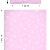 Amilian Bettwäsche Bettgarnitur 2-tlg. 100% Baumwolle für Bettbezug: 120x90 und 1 x Kopfkissenbezug: 40x60 cm mit Hotelverschluss Herzen Rosa 100% Baumwolle - Image 2