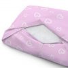 Amilian Bettwäsche Bettgarnitur 2-tlg. 100% Baumwolle für Bettbezug: 120x90 und 1 x Kopfkissenbezug: 40x60 cm mit Hotelverschluss Herzen Rosa 100% Baumwolle - Image 3