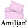 Amilian Bettwäsche Bettgarnitur 2-tlg. 100% Baumwolle für Bettbezug: 120x90 und 1 x Kopfkissenbezug: 40x60 cm mit Hotelverschluss Herzen Rosa 100% Baumwolle - Image 7