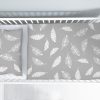 Amilian Bettwäsche Bettgarnitur 2-tlg. 100% Baumwolle für Bettbezug: 120x90 und 1 x Kopfkissenbezug: 40x60 cm mit Hotelverschluss Feder Grau 100% Baumwolle - Image 4