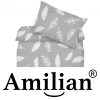 Amilian Bettwäsche Bettgarnitur 2-tlg. 100% Baumwolle für Bettbezug: 120x90 und 1 x Kopfkissenbezug: 40x60 cm mit Hotelverschluss Feder Grau 100% Baumwolle - Image 7