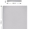 Amilian Bettwäsche; Bettgarnitur; 2-tlg. 100% Baumwolle; für Bettbezug: 140x200 und 1 x Kopfkissenbezug: 80x80 cm; mit Hotelverschluß; Sternchen Grau Streifen Grau 100% Baumwolle - Image 3