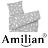 Amilian Bettwäsche; Bettgarnitur; 2-tlg. 100% Baumwolle; für Bettbezug: 140x200 und 1 x Kopfkissenbezug: 80x80 cm; mit Hotelverschluß; Feder Grau 100% Baumwolle - Image 7