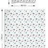Amilian Bettwäsche; Bettgarnitur; 2-tlg. 100% Baumwolle; für Bettbezug: 140x200 und 1 x Kopfkissenbezug: 80x80 cm; mit Hotelverschluß; Sternschnuppe Türkis 100% Baumwolle - Image 3