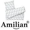 Amilian Bettwäsche; Bettgarnitur; 2-tlg. 100% Baumwolle; für Bettbezug: 140x200 und 1 x Kopfkissenbezug: 80x80 cm; mit Hotelverschluß; Sternschnuppe Türkis 100% Baumwolle - Image 7