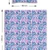 Amilian Bettwäsche; Bettgarnitur; 2-tlg. 100% Baumwolle; für Bettbezug: 140x200 und 1 x Kopfkissenbezug: 80x80 cm; mit Hotelverschluß; Zauberblumen 100% Baumwolle - Image 3