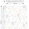 Amilian Bettwäsche Bettgarnitur 2-tlg. 100% Baumwolle für Bettbezug: 120x90 und 1 x Kopfkissenbezug: 40x60 cm mit Hotelverschluss Igel Hirschbaby 100% Baumwolle - Image 2