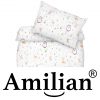 Amilian Bettwäsche Bettgarnitur 2-tlg. 100% Baumwolle für Bettbezug: 120x90 und 1 x Kopfkissenbezug: 40x60 cm mit Hotelverschluss Igel Hirschbaby 100% Baumwolle - Image 7