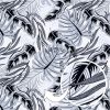 Amilian Baumwollstoff Meterware, Stoffe, Stoffreste: ca. 160cm x 50cm, zum Nähen, für Patchwork 100% Baumwolle, Baumwollstoff, Monstera Grau 100% Baumwolle - Image 7