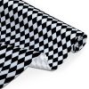 Amilian Baumwollstoff Meterware, Stoffe, Stoffreste: ca. 160cm x 100cm, zum Nähen, für Patchwork 100% Baumwolle, Baumwollstoff, Schachbrett Schwarz 100% Baumwolle