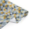 Amilian Baumwollstoff Meterware, Stoffe, Stoffreste: ca. 160cm x 200cm, zum Nähen, für Patchwork 100% Baumwolle, Baumwollstoff, Mosaik Gelb 100% Baumwolle