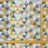 Amilian Baumwollstoff Meterware, Stoffe, Stoffreste: ca. 160cm x 200cm, zum Nähen, für Patchwork 100% Baumwolle, Baumwollstoff, Mosaik Gelb 100% Baumwolle - Image 2