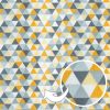 Amilian Baumwollstoff Meterware, Stoffe, Stoffreste: ca. 160cm x 200cm, zum Nähen, für Patchwork 100% Baumwolle, Baumwollstoff, Mosaik Gelb 100% Baumwolle - Image 7