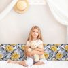 Amilian Seitenschläferkissen inkl. Füllung und Bezug: 150cm x 40cm, Schwangerschaftskissen, Lagerungskissen Baby und Erwachsene: Monstera Grau Senfgelb 100% Baumwolle Oberstoff 100% Polypropylen, Füllung 100% Polyester - Image 7