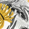 Amilian Seitenschläferkissen inkl. Füllung und Bezug: 150cm x 40cm, Schwangerschaftskissen, Lagerungskissen Baby und Erwachsene: Monstera Grau Senfgelb 100% Baumwolle Oberstoff 100% Polypropylen, Füllung 100% Polyester - Image 8