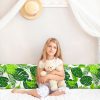 Amilian Seitenschläferkissen inkl. Füllung und Bezug: 150cm x 40cm, Schwangerschaftskissen, Lagerungskissen Baby und Erwachsene: Blätter Grün 100% Baumwolle Oberstoff 100% Polypropylen, Füllung 100% Polyester - Image 7