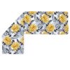 Amilian Seitenschläferkissen Bezug; Stillkissenbezug: ca. 150 x 40 cm für Lagerungskissen; Komfortkissen; Pillow Cover; Ersatzbezug; Monstera Grau Senfgelb 100% Baumwolle