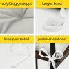 Amilian Stuhlkissen 40x40 mit Bändern - 4er Set Sitzkissen - Outdoor Indoor - Sitzauflage – Oberstoff 100% Baumwolle, Füllung 100% Polyester / Hellgrau - Image 5