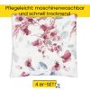 Amilian Stuhlkissen 40x40 mit Bändern - 4er Set Sitzkissen - Outdoor Indoor - Sitzauflage – Oberstoff 100% Baumwolle, Füllung 100% Polyester / Flowers - Image 6