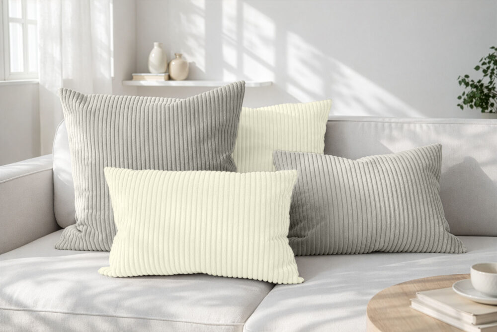 Amilian Dekokissen 4er Set mit Füllung 2x 40x40 + 2x 35x45 cm