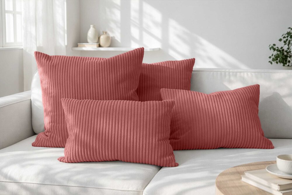 Amilian Dekokissen 4er Set mit Füllung 2x 40x40 + 2x 35x45 cm