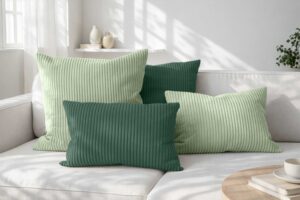Amilian Dekokissen 4er Set mit Füllung 2x 40x40 + 2x 35x45 cm