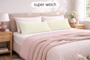 Dekokissen 40x80 cm mit Füllung - Sofakissen & Couchkissen in Cord-Optik