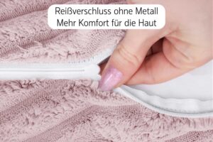 Dekokissen 4er Set mit Füllung und Bezug in Cord-Optik - Sofakissen & Zierkissen
