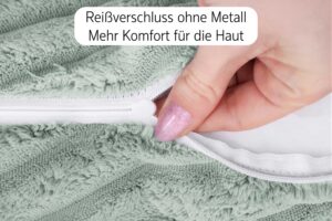 Dekokissen 4er Set mit Füllung und Bezug in Cord-Optik - Sofakissen & Zierkissen