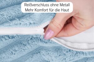 Dekokissen 4er Set mit Füllung und Bezug in Cord-Optik - Sofakissen & Zierkissen