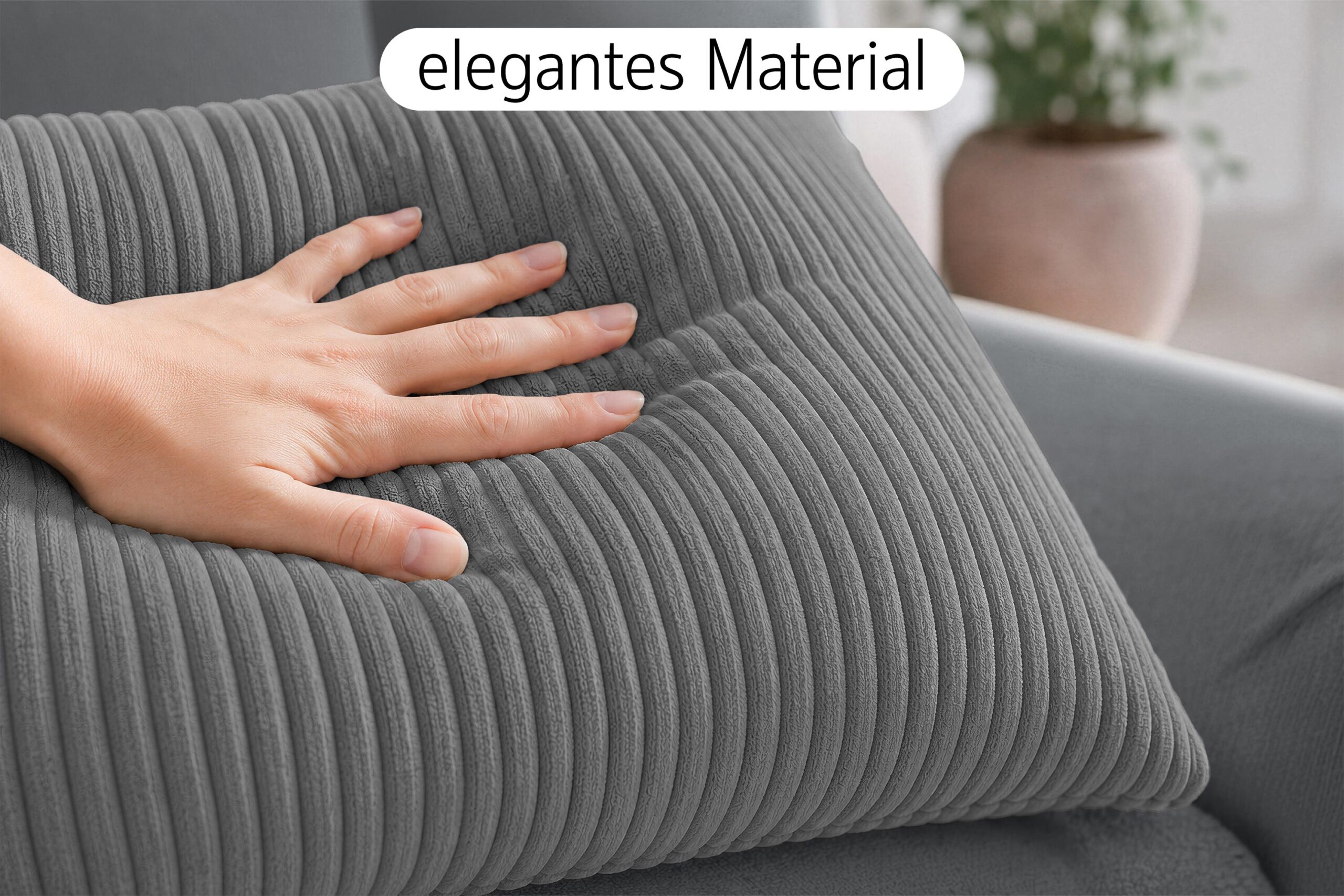 Amilian Sofakissen 4er Set mit Füllung – Dekokissen für Sofa, Wohnzimmer und Schlafzimmer