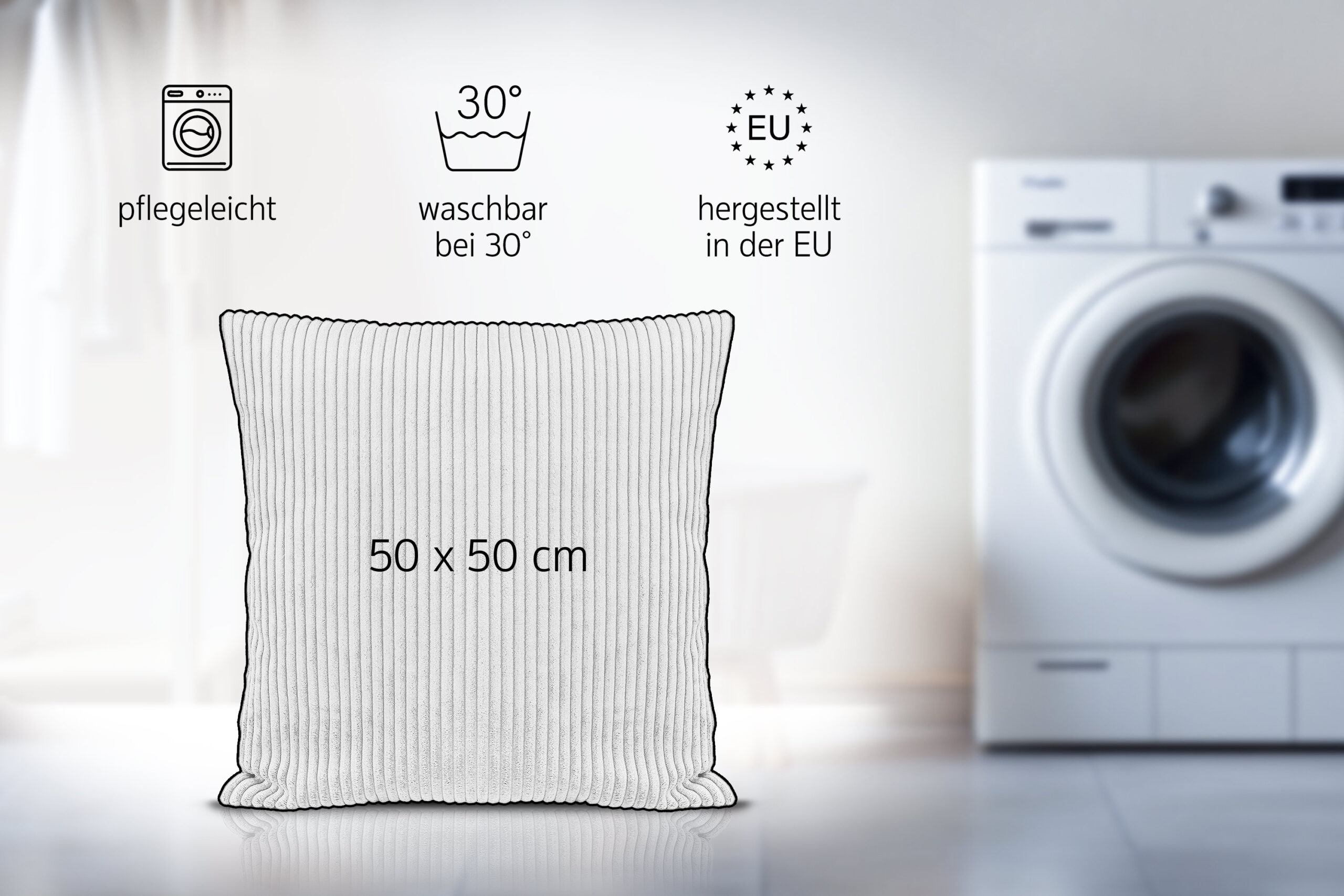 Amilian Sofakissen 4er Set mit Füllung – Dekokissen für Sofa, Wohnzimmer und Schlafzimmer