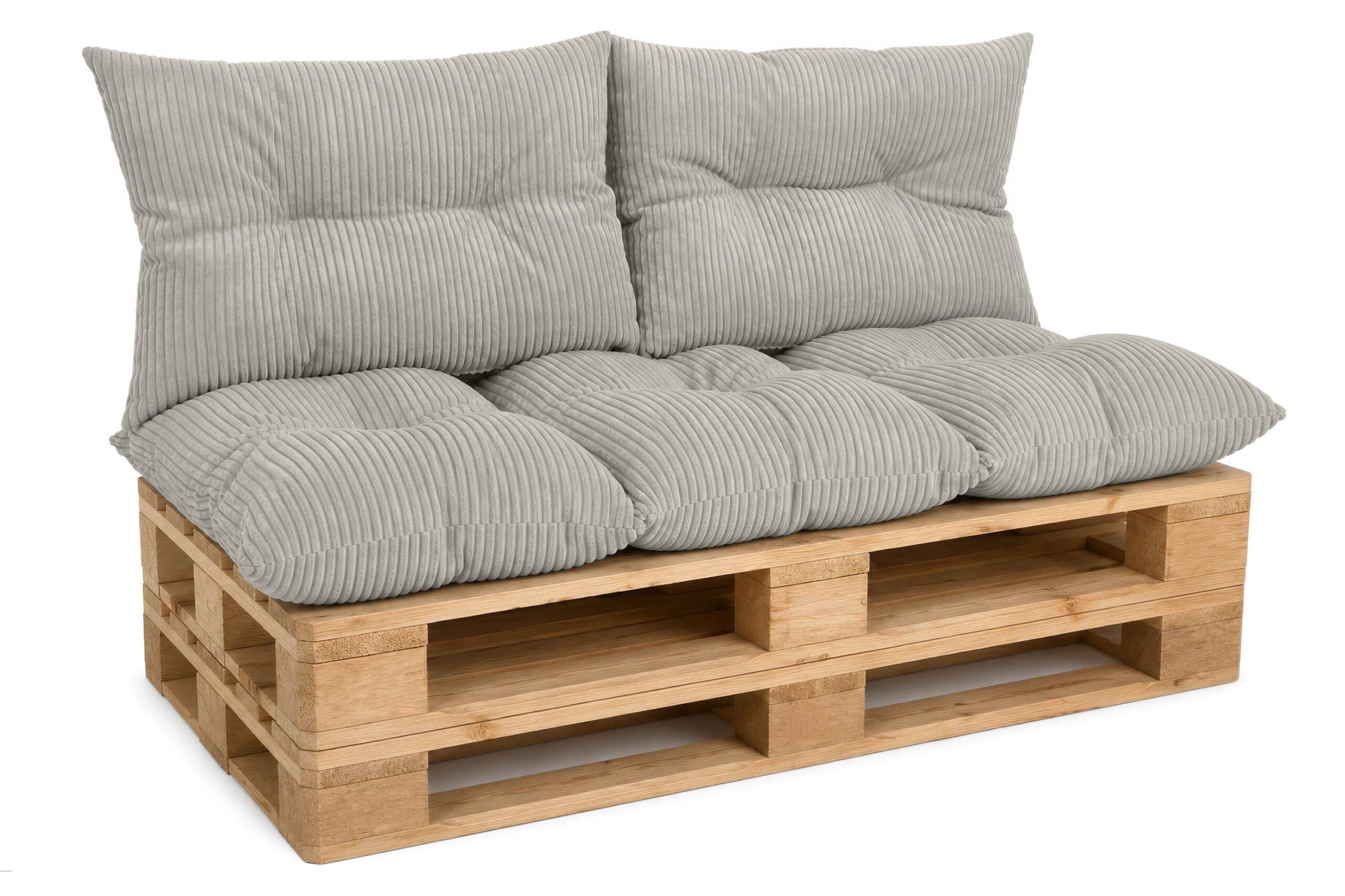 Palettenkissen Set 3-teilig 120x80 cm