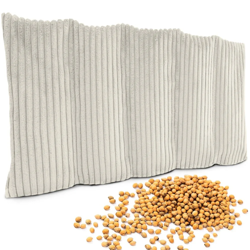 Kirschkernkissen 55x20 cm - Körnerkissen Wärmekissen & Kältekissen für Nacken, Schulter & Rücken