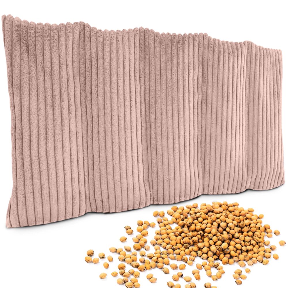 Kirschkernkissen 55x20 cm - Körnerkissen Wärmekissen & Kältekissen für Nacken, Schulter & Rücken