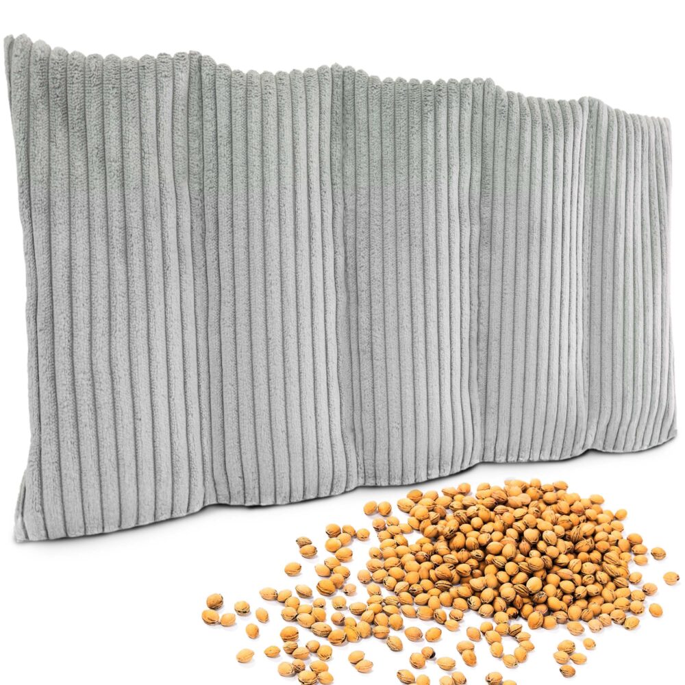 Kirschkernkissen 55x20 cm - Körnerkissen Wärmekissen & Kältekissen für Nacken, Schulter & Rücken