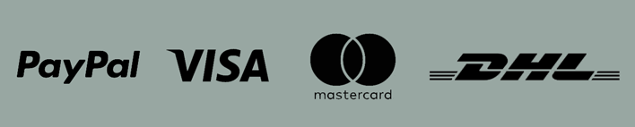 PayPal, Visa, Mastercard, DHL