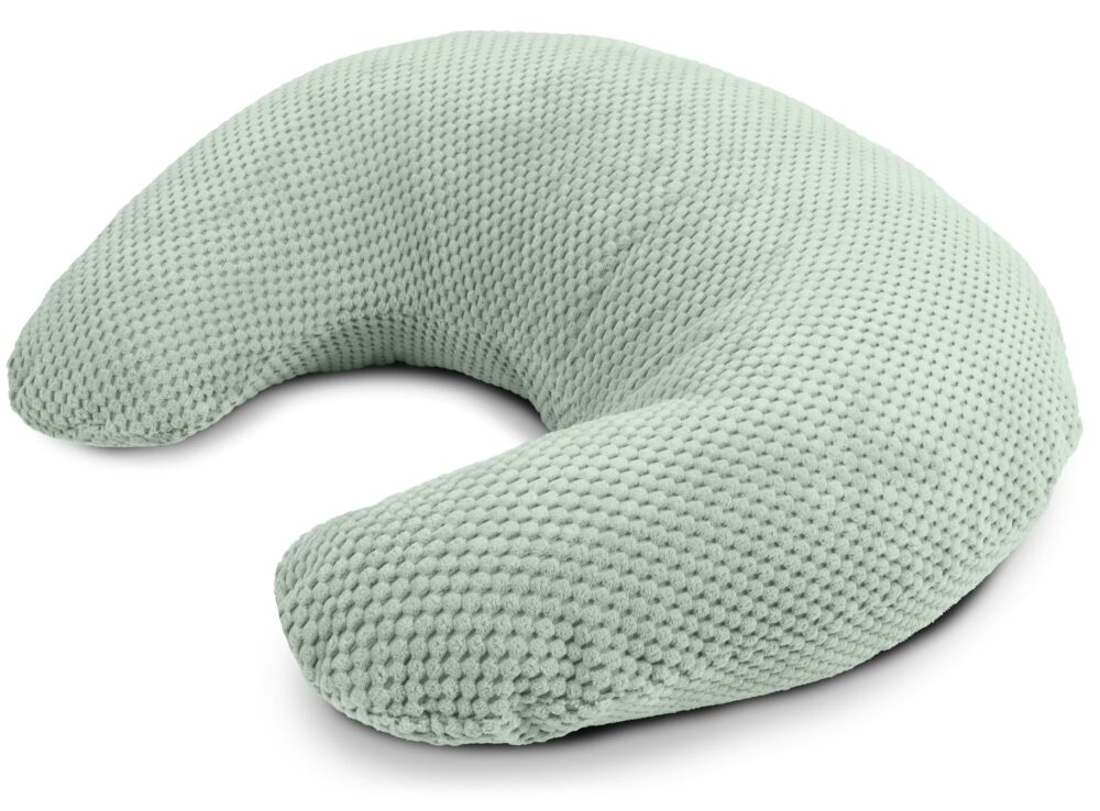 Stillhörnchen klein 60×42 cm – Stillkissen Mondkissen mit abnehmbarem Bezug für Schwangerschaft und Stillzeit