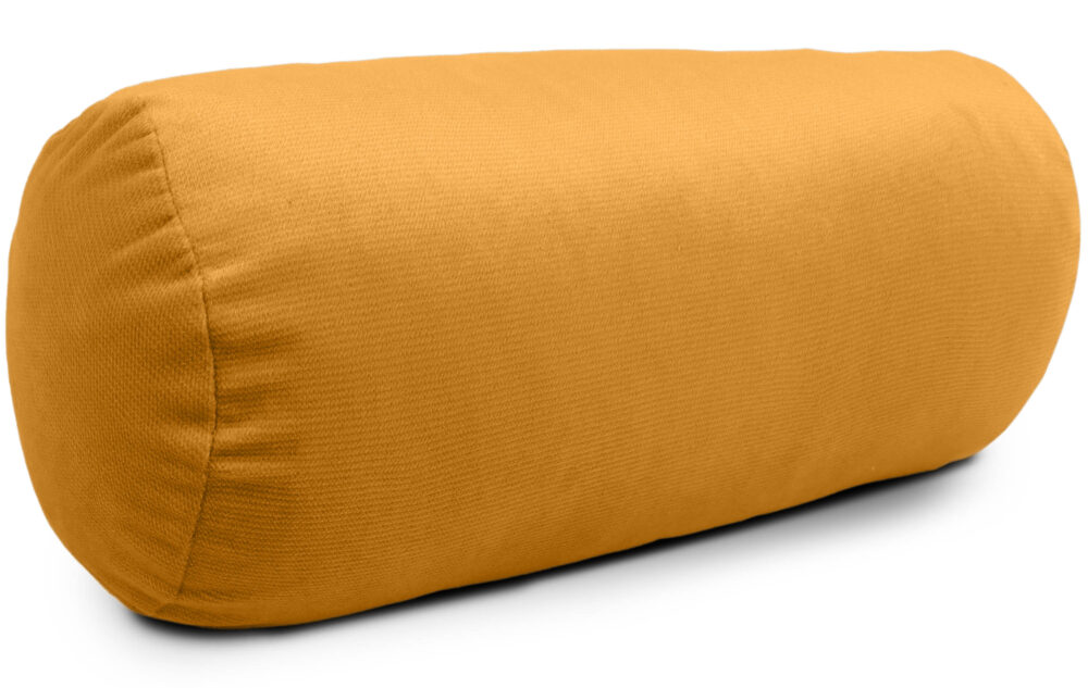 Nackenrolle 40×15 cm mit Bezug – weiche Kissenrolle in Samt-Optik, Nackenstütze, Kopfstütze und dekorative Bettrolle für Sofa, Bett und Sessel