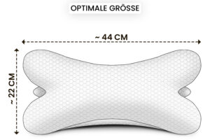 Leseknochen 44x22 cm Lesekissen für Erwachsene - Nackenkissen in Knochenform für Sofa, Bett und Sessel
