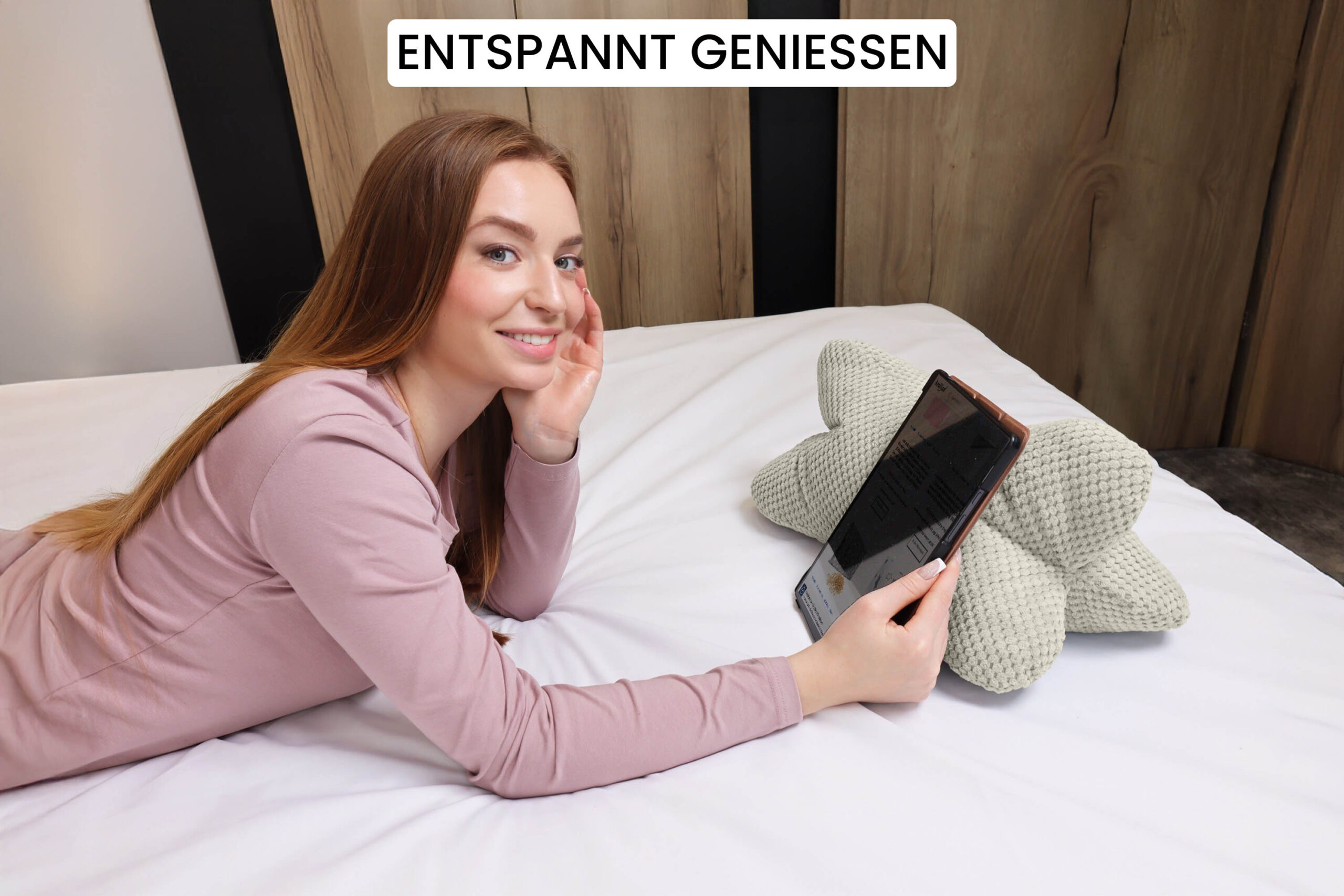 10925-CS0P8_7_uE0MvlA Leseknochen 44x22 cm Lesekissen für Erwachsene - Nackenkissen in Knochenform für Sofa, Bett und Sessel