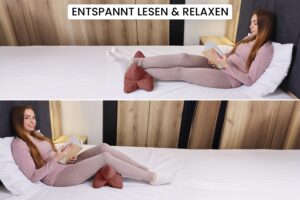 Leseknochen 44x22 cm Lesekissen für Erwachsene - Nackenkissen in Knochenform für Sofa, Bett und Sessel