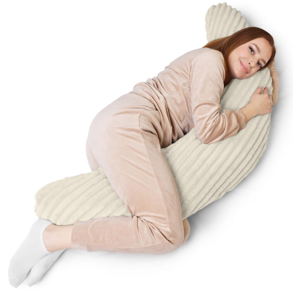 Stillkissen XXL 170 cm Schwangerschaftskissen Seitenschläferkissen U-Form - Lagerungskissen fürs Bett und Sofa mit abnehmbarem Bezug