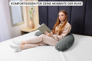 Stillkissen XXL 170 cm Schwangerschaftskissen Seitenschläferkissen U-Form - Lagerungskissen fürs Bett und Sofa mit abnehmbarem Bezug