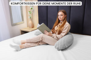 Stillkissen XXL 170 cm Schwangerschaftskissen Seitenschläferkissen U-Form - Lagerungskissen fürs Bett und Sofa mit abnehmbarem Bezug