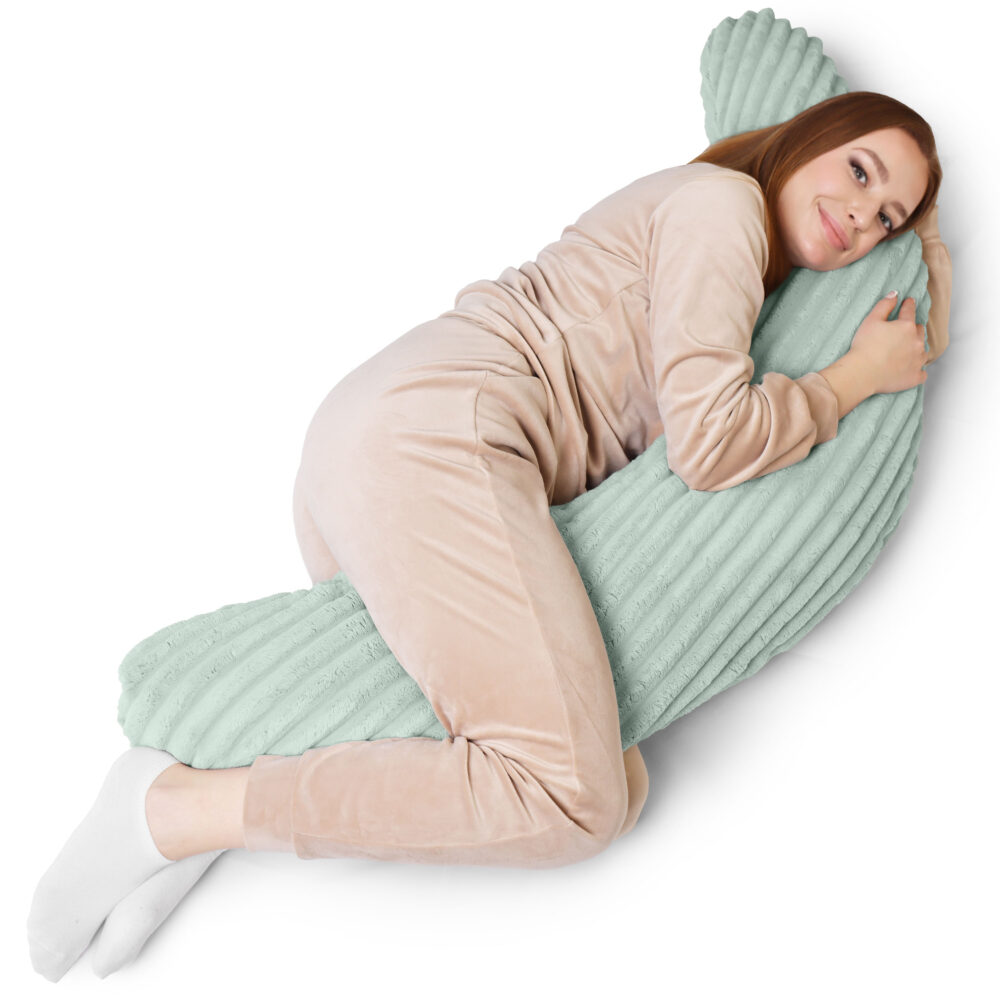 Stillkissen XXL 170 cm Schwangerschaftskissen Seitenschläferkissen U-Form - Lagerungskissen fürs Bett und Sofa mit abnehmbarem Bezug