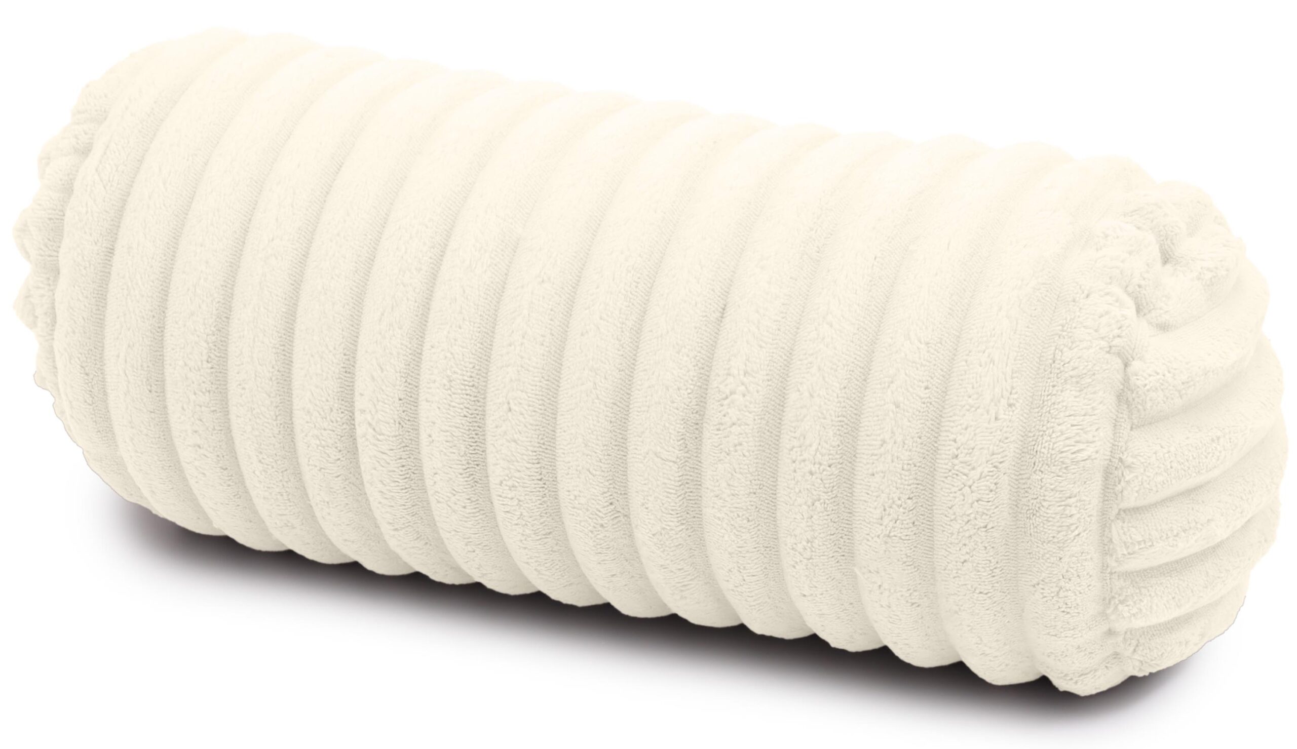 Nackenrolle 40x15 cm mit Bezug - Kissenrolle rund, weich, Dekokissen Rolle für Bett & Sofa