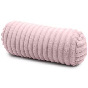 Nackenrolle 40x15 cm mit Bezug - Kissenrolle rund, weich, Dekokissen Rolle für Bett & Sofa