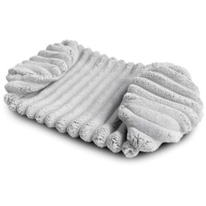 Bezug Nackenrolle Cord-Optik ohne Füllung mit Reißverschluss 40 x 15 cm - Ersatzbezug für Nackenrollen und Kissenrollen